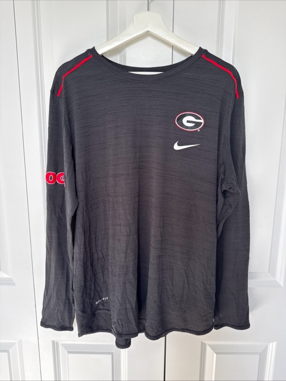 Georgia Bulldogs On Field Longsleeve Shirt Logo Nike Dri Fit Size L